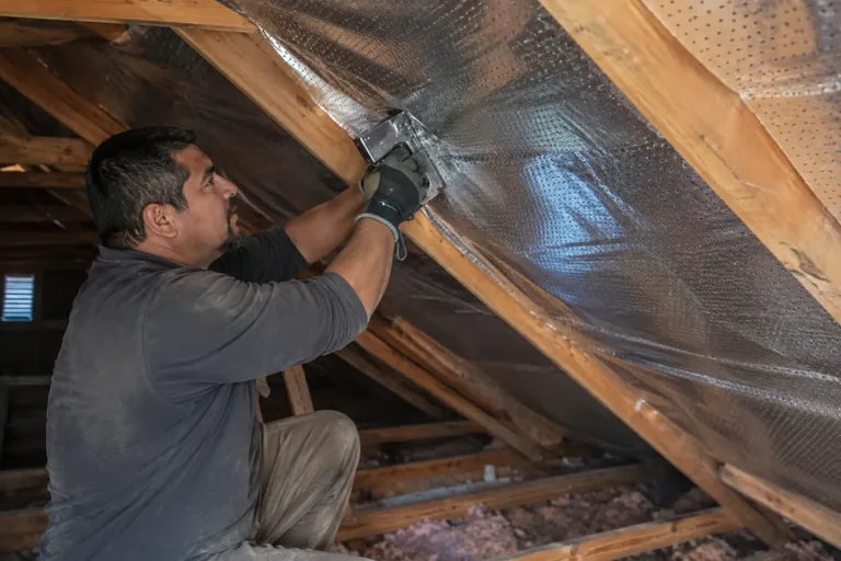 Radiant barrier installation