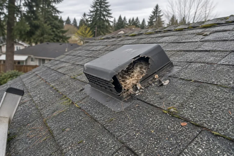 Chewed roof vent